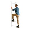 7-Step Wall Mounted Steel Ladder, Window Well Loft Ladder for