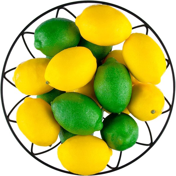 Toopify Toopify 20pcs Yellow Artificial Lemons,Fake Fruit Lemons Artificial Lifelike