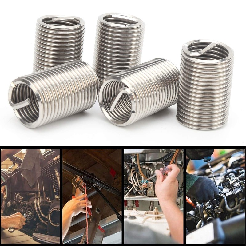 Helicoils 5pcs Stainless Steel Thread Inserts Repair Inserts M20x2.5x2.5D Repair