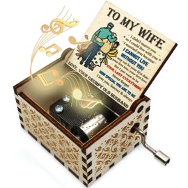 ukebobo Wooden Music Box - You are My Sunshine Music Box, Gift for Valentine’s Day, Christmas, Birthday, Anniversary, Girlfriend, Wife - 1 Set（Old）