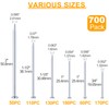 KURUI 700pcs Hardware Nails for Hanging Pictures, Up to 2"-Long
