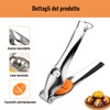 Esshogo Chestnut Cutter, Nutcracker Stainless Steel, Multifunctional Chestnut Tongs, Chestnut