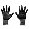 Truper GU-121, Guantes de nylon recubierto de nitrilo, puño tejido,