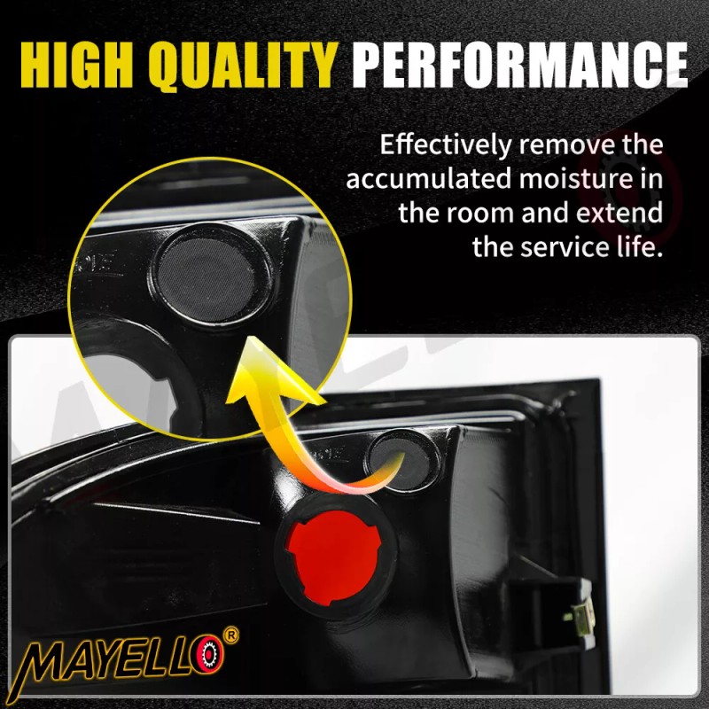mayello Pair Clear Tail Lights Lamps For Chevy Silverado 1500