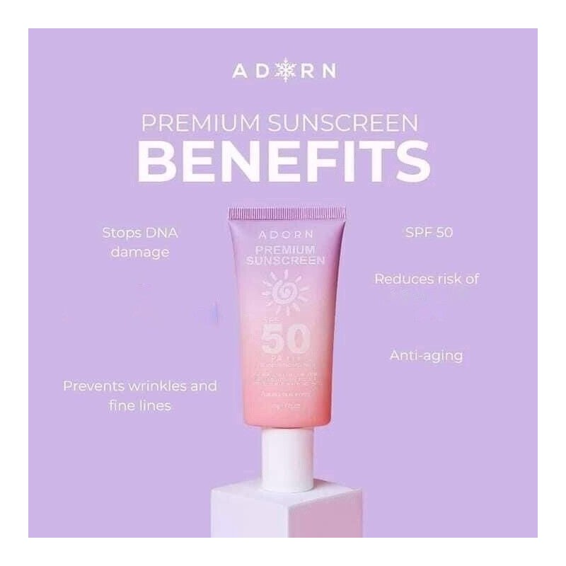 Adorn Premium Sunscreen SPF 50 PA+++ 50g