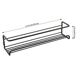 MAHIONG 6 Pack Spice Rack Wall Mount,Tiered Spice Shelf Organizer for Kitchen,Perfect for Tight Cabinet Spaces (12-16oz Jars Capacity)