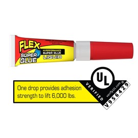 Flex Super Glue Liquid, (2) 3 Gram Tubes, 2-Pack, Clear, Instant Bond, Quick Dry, Cyanoacrylate Adhesive, Precision Tip for Wood, Metal, Plastic, Crafts, Ceramic, and Toy Repairs