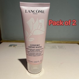 Lancome Pack Of 2, Lancome Comfort Anti-Dryness Hand Cream  Full Size 2.5oz/75ml Each