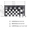 KOKOSUN Magnetic Chess Set with Folding Chess Board Gold and