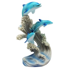 George S. Chen Imports SS-G-90085 Marine Life Three Dolphin Design Figurine Statue Decoration Collection