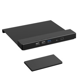 EAYHM Monitor Arm Reinforced Plate with USB / TYPE-C Charging, Anti-Scratch Protection, Desk Protection, Anti-Slip Sheet