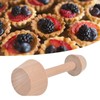 DEWin Egg Tart Mold, Wooden Egg Tart Tamper, Double Sides