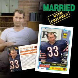 AL BUNDY CHICAGO BEARS FOOTBALL CARD - MVP Rookie Card Football Trading Card