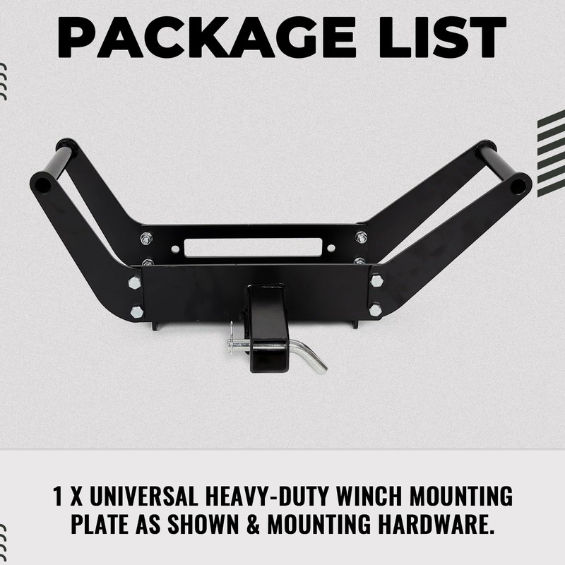 10" x 4 1/2" Cradle Winch Mounting Plate Winch Mount