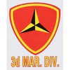 Marine Corps 3rd Division Decal Sticker