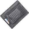 Genuine Tegu Lizard Skin Magnetic Money Clip Wallet (3 Card