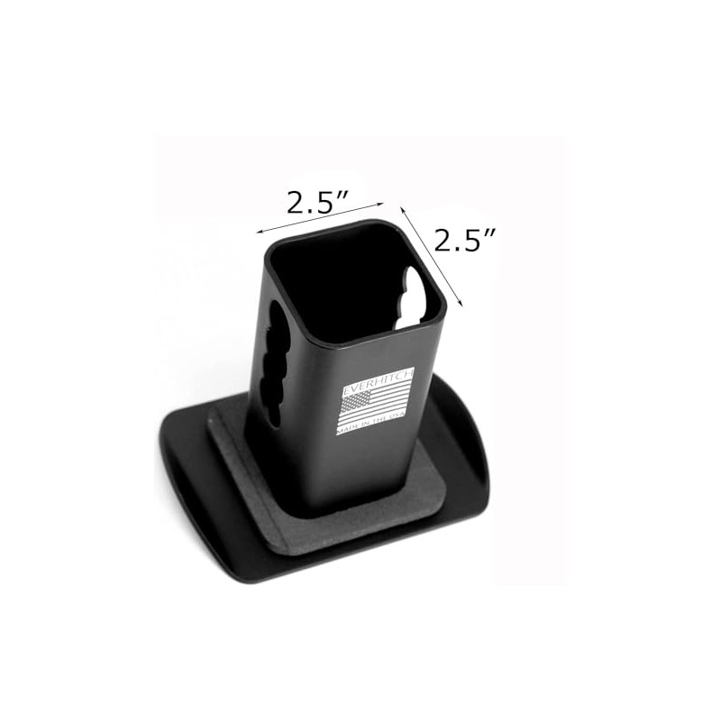 American Black Flag Metal Hitch Cover (Fit 2.5" Receiver, Black