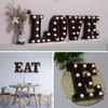 LED Black Alphabet Marquee Letters Sign Light Up Marquee Number