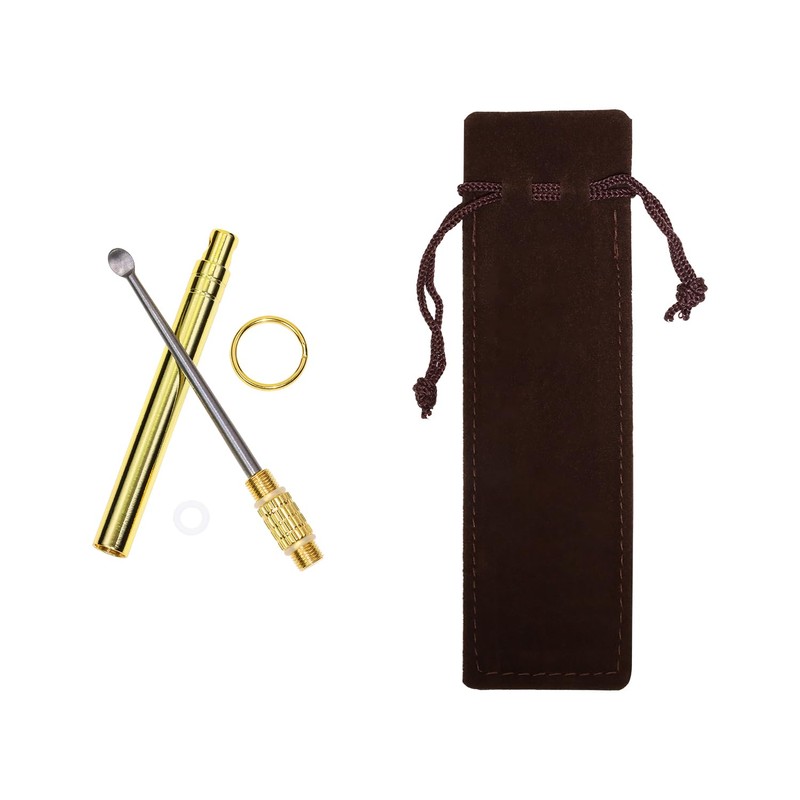 ONLYKXY Ear Wax Removal Tool,Folding Type Titanium Alloy Ear-Pick Cleaner