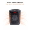 Comfort Zone Desktop Space Heater with Adjustable Thermostat & Tip-Over