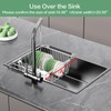 SwetLao Large Sink Dish Drying Rack, Expandable 304 Stainless Steel