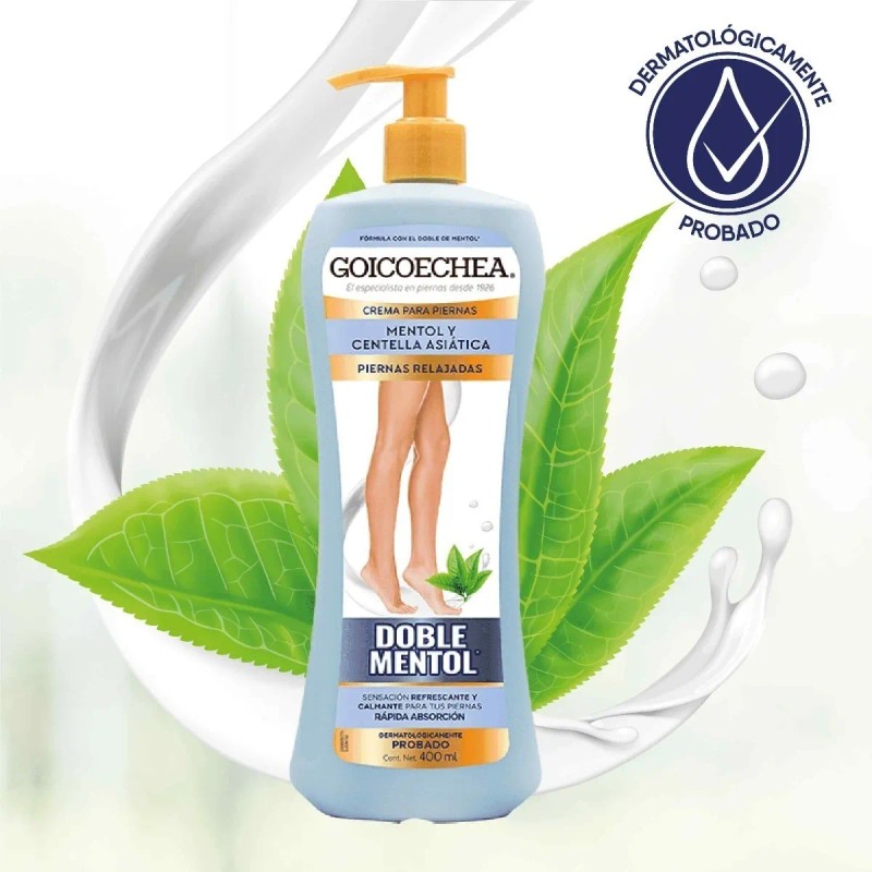 Crema Para Piernas Goicoechea Relajadas Doble Mentol 400 Ml