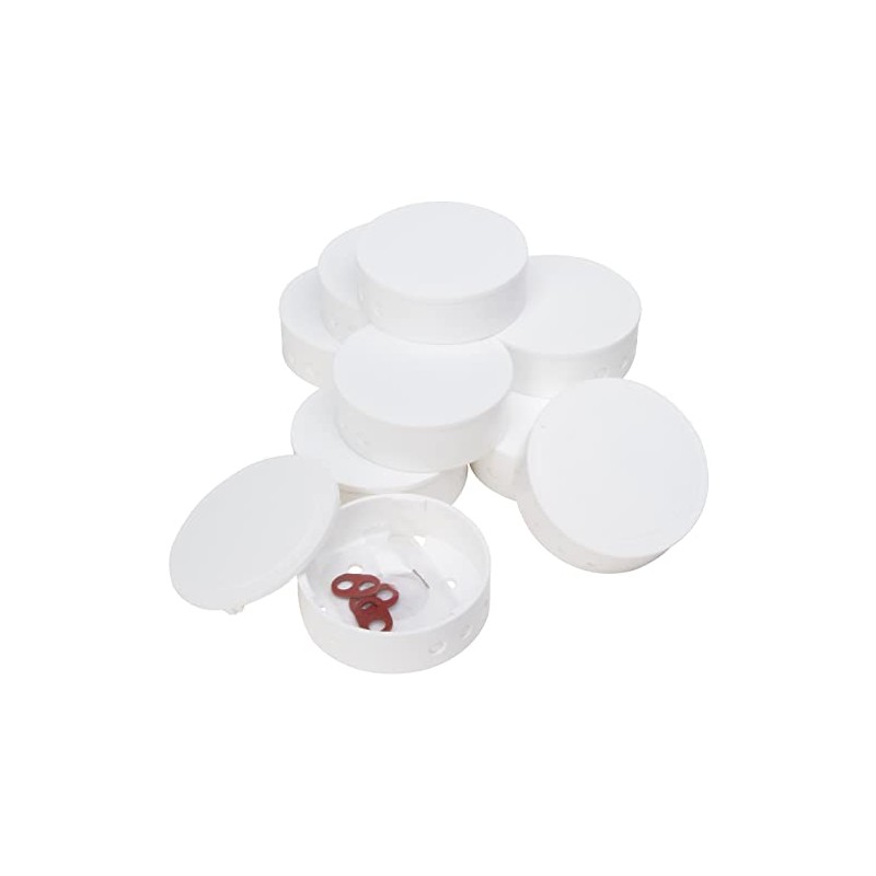 Kopp 341810047 Plastic Junction Canopy, White, Professional Pack of 10