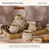 MACKENZIE-CHILDS Enamel Lidded Sugar Bowl, Small Serving Bowl with Lid,