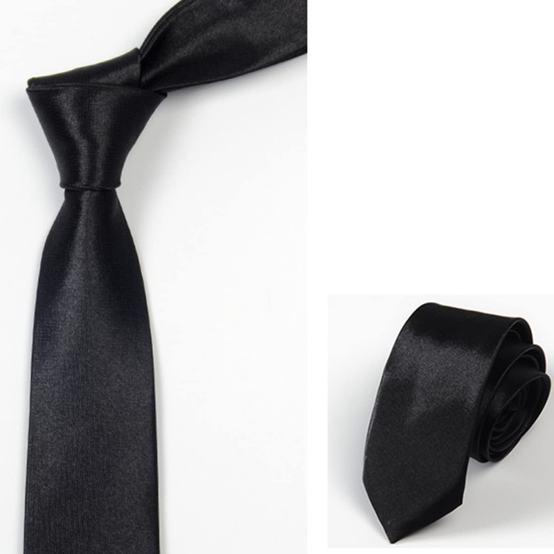 LUJIYY Women Skinny Scarf Long Necktie JK Uniform Tie Skinny