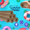 Chochkees Brown Pool Noodles Swimming Hollow Core Foam Tube, Floating