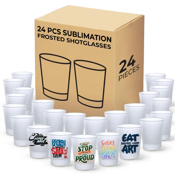 Your Dream Party Shop Sublimation Shot Glasses Blanks 24 Pcs