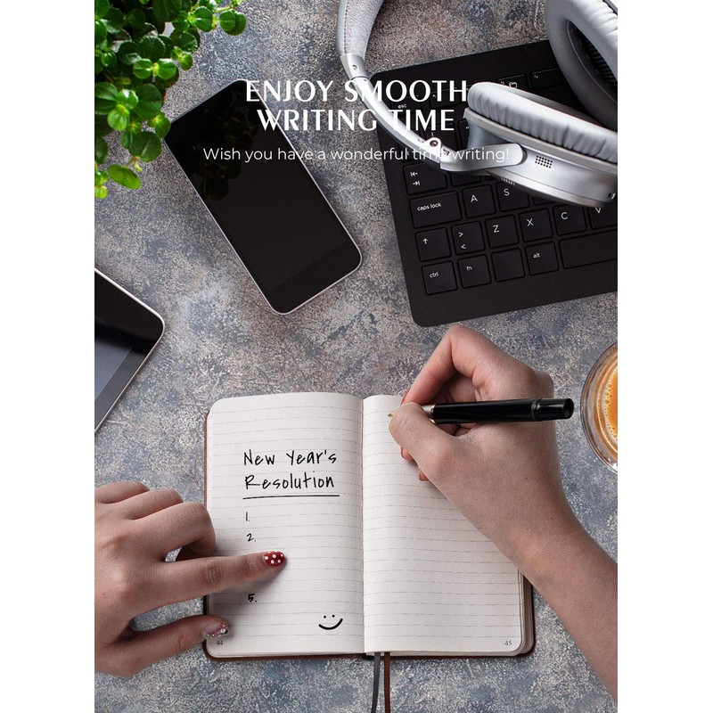AISBUGUR Pocket Notebook Small Notebook 2-Pack, 3.5" x 5.5" Pocket