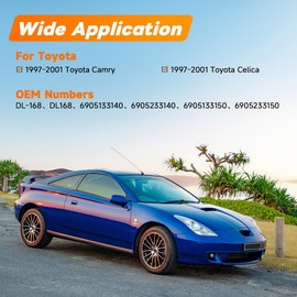 DL-168 Ignition Lock Cylinder with Keys Compatible with 1997-2001 Toyota Camry & Toyota Celica, Ignition Switch Lock Cylinder Replaces 69051-33140, 69051-33150