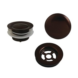 Kingston Brass VTDETRIM5 Trimscape Toe Touch Tub Drain Trim Kit with Overflow Plate, 2-11/16'' (L) x 2-11/16'' (W) x 2'' (H), Oil Rubbed Bronze