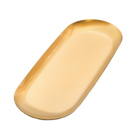 Pocoxll Oval Gold Tray Set, Elegant Gold Accent Decor for Vanity, Bathroom, and Kitchen, Stylish Stainless Steel Trays for Home Decor and Organization