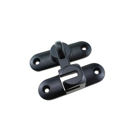 SQXBK 79mm Black 90 Degree Door Bolt Anti Theft Buckle Door Hasp Latch Lock Hardware for Barn Door Cabinet Bathroom Garage Door