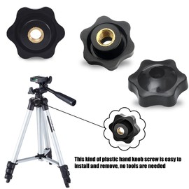 Star Grip Nut M6 and M8 14 Pieces, Thumb Screw Outer Diameter, Star Grip Nut Female Thread Brass for Machines and Systems, Furniture, Machine Tools, Fitness Equipment