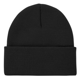 Zando Warm Baby Beanie Hat Toddler Beanie Soft Knit Toddler Winter Hat Cute Knit Baby Hats for Boys Girls Winter Hats for Girls Kids Hats Black Beanie Black Winter Hat Black Hats