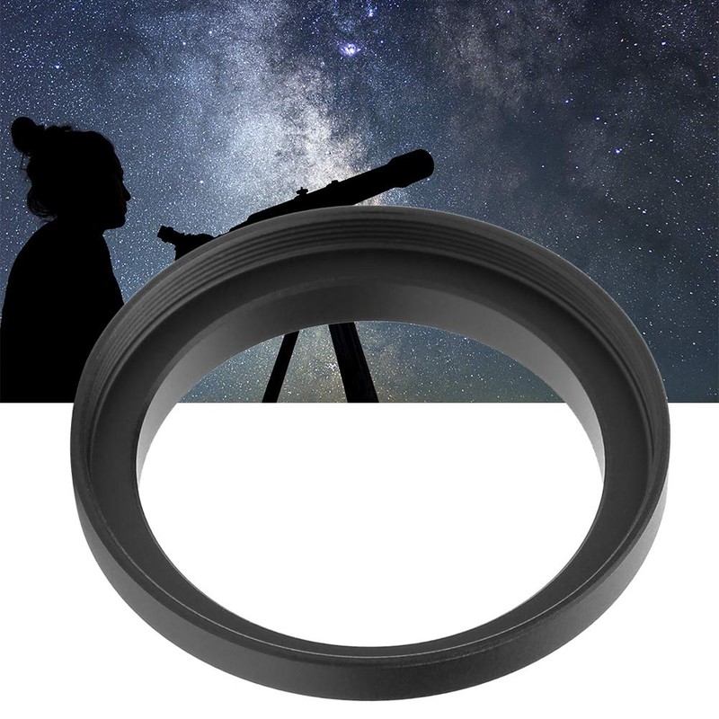 Telescope Adapter Ring, 1pc Black M48mm-M42mm Adapter Ring Aluminum Alloy