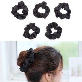 OSALADI 5 Pcs Elastic Hair Ties Scrunchies for Women Hair Accessories Scrunchies Silk Hair Ties Womens Fragrances Silk Scrunchies Satin Hair Ropes Satin Scrunchies Miss Headgear French
