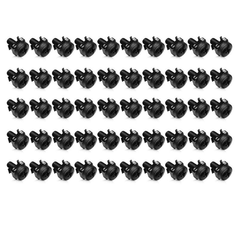 kwmobile 50 x M6 Steel Cage Nuts - for 10