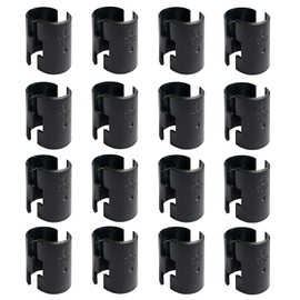 Wire Shelf Clips Shelving Sleeves - 32 Pack Shelf Lock Clips for 1" Post- Shelving Sleeves Replacements for Wire Shelving System