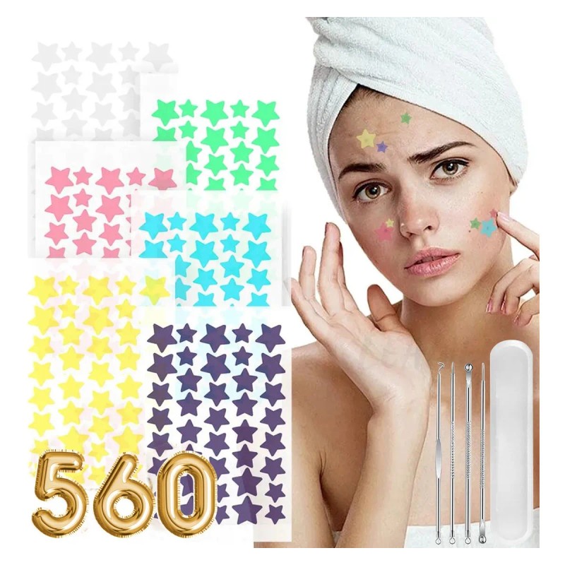 560pzs Mascarillas Estrella Acne