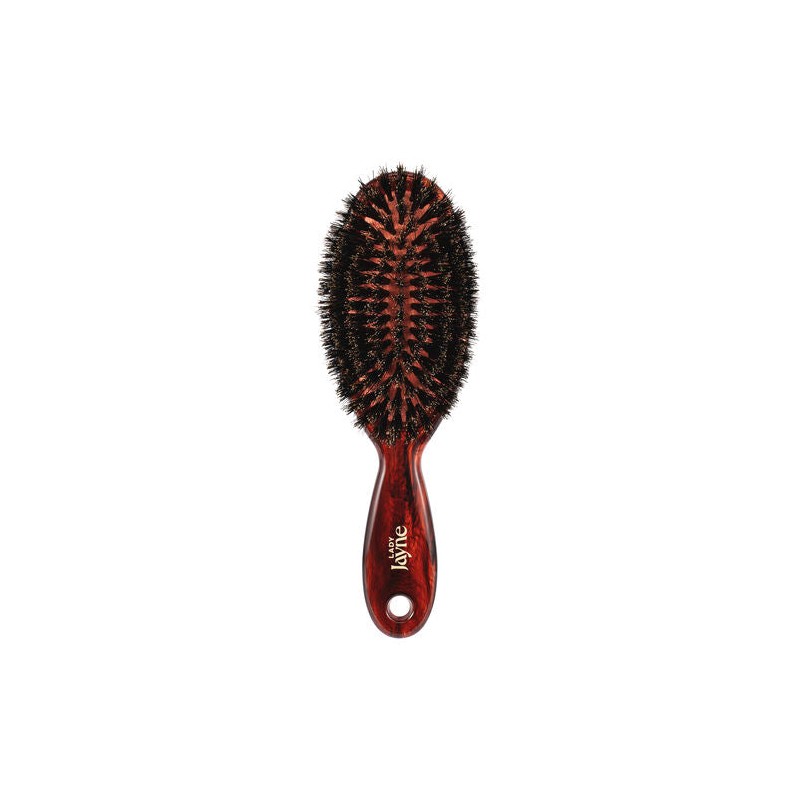 Lady Jayne Purse Sized 100% Boar Bristle Pad Brush