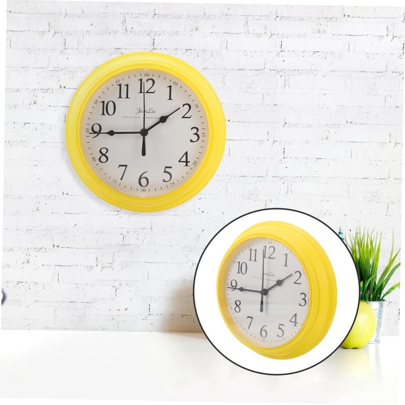 ABOOFAN Non Ticking Wall Clock Round Design Modern Silent Timepiece