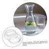 VINTORKY 2pcs Glass Water Pitcher Lid Replacement Reusable Cover for