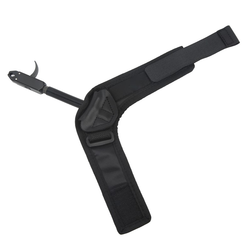 Bow Caliper Release Aid Aluminum Alloy Neoprene Wrist Strap Archery