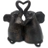 Objectz Elephant Couple Figurine - Two Loving Elephants with Heart