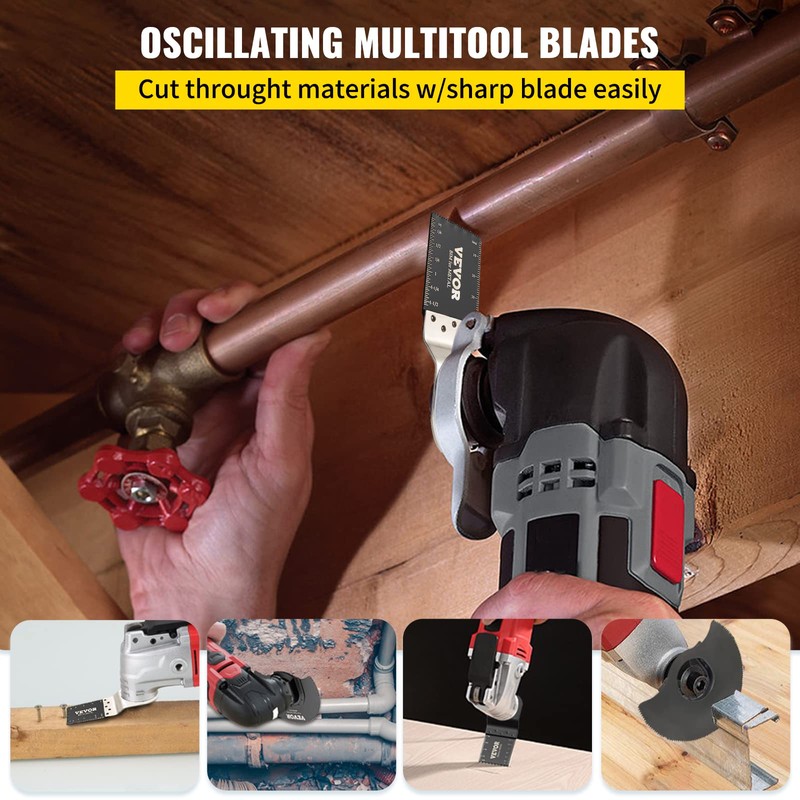 VEVOR 50 PCS Oscillating Saw Blades, Universal Quick Release Oscillating
