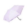 Francfranc French Flanc Blackout Classic Ruffle Folding Umbrella, 19.7 inches